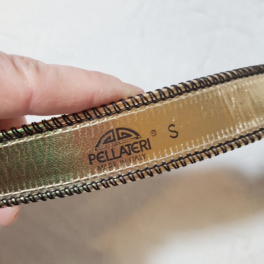Vintage Pellateri Belt Silver and Gold S - Picture 3 of 4